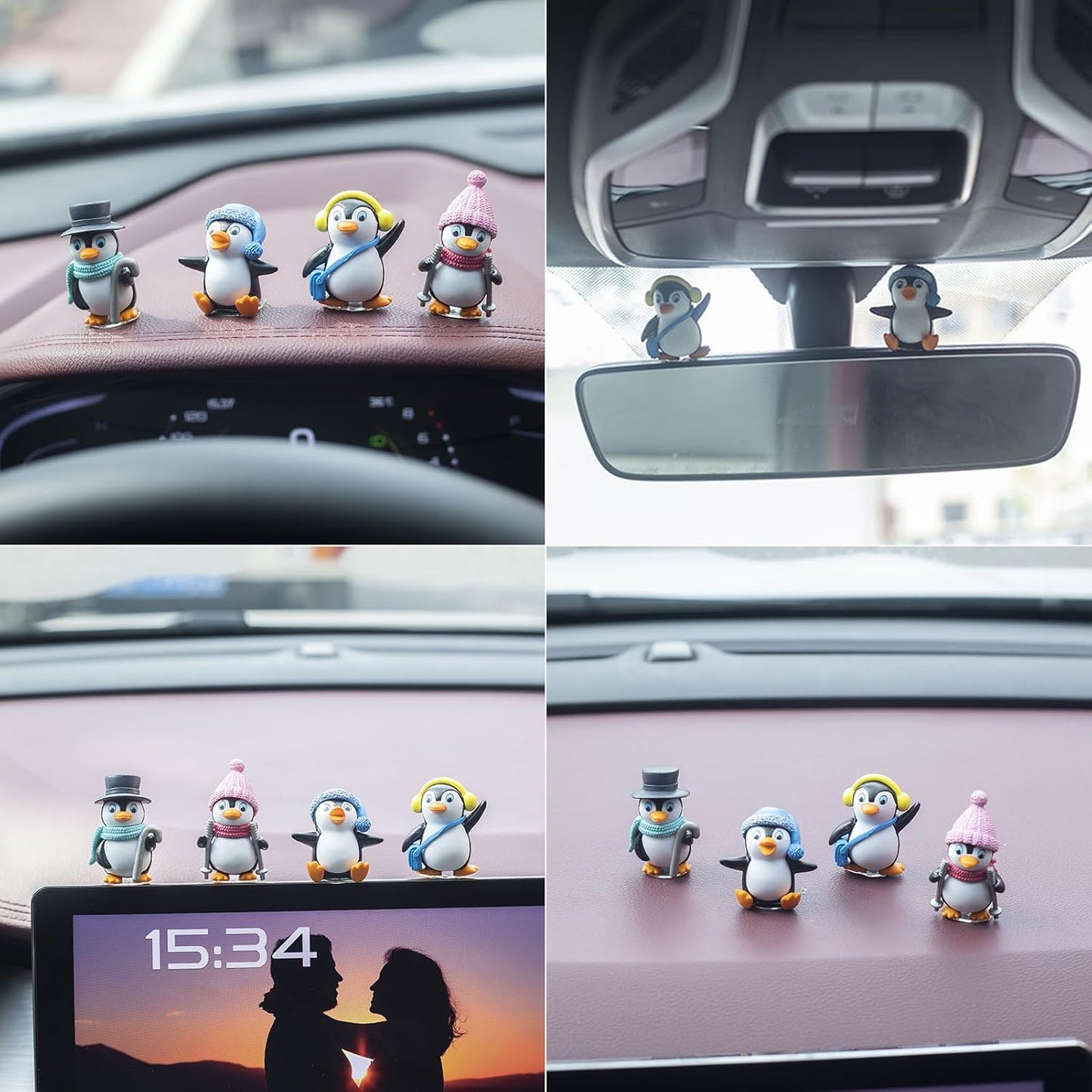 Cute Penguin Miniature Set of 4