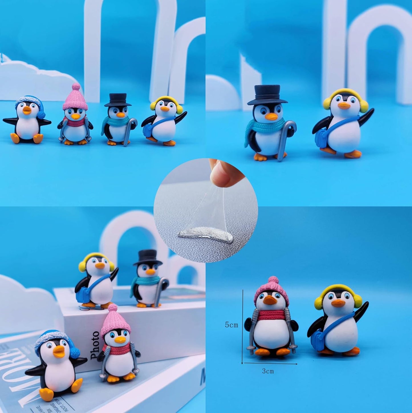 Cute Penguin Miniature Set of 4